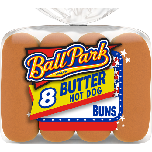 Ball Park Butter Hot Dog Buns, , Bag - 15 Ounce Image 1 of 4