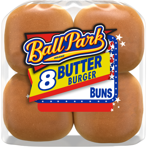 Ball Park Butter Hamburger Buns, , Bag - 16 Ounce Image 1 of 4