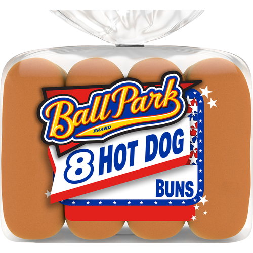 Ball Park White Hot Dog Buns, , Kosher Bag - 14 Ounce