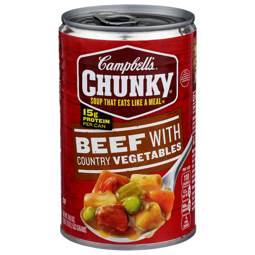 Campbell's Chunky Beef With Country Vegetables Soup - 18.8 Ounce