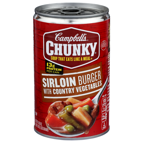 Campbell's Chunky Sirloin Burger With Country Vegetables Soup - 18.8 Ounce