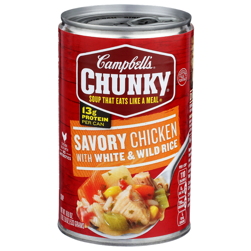 Campbell's Chunky With White & Wild Rice Savory Chicken - 18.8 Ounce