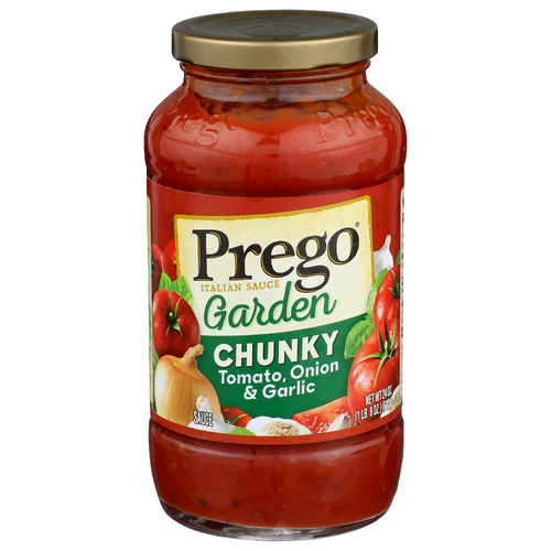 Prego Tomato, Onion & Garlic Garden Chunky Italian Sauce - 24 Ounce