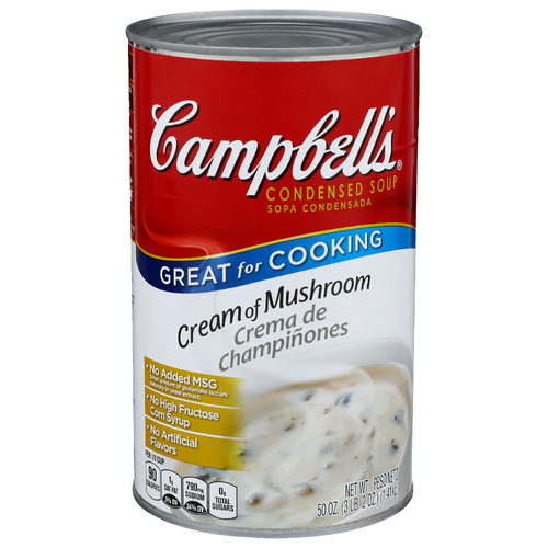 Campbell's Cream Of Mushroom Condensed Soup - 50 Ounce