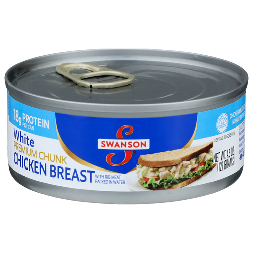 Swanson Premium Chunk Packed In Water White Chicken Breast - 4.5 Ounce