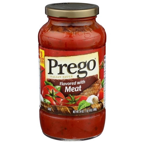 Prego Flavored With Meat Italian Sauce - 24 Ounce