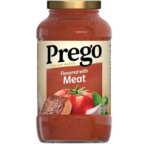 Prego Flavored With Meat Pasta Sauce - 24 Ounce Image 1 of 2