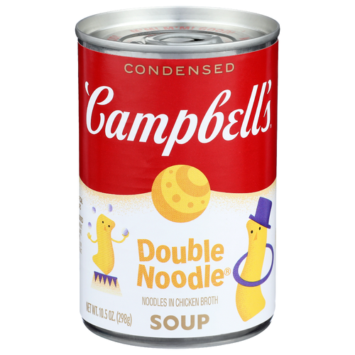Campbell's Noodles In Chicken Broth Soup Condensed Double Noodle - 10.5 Ounce
