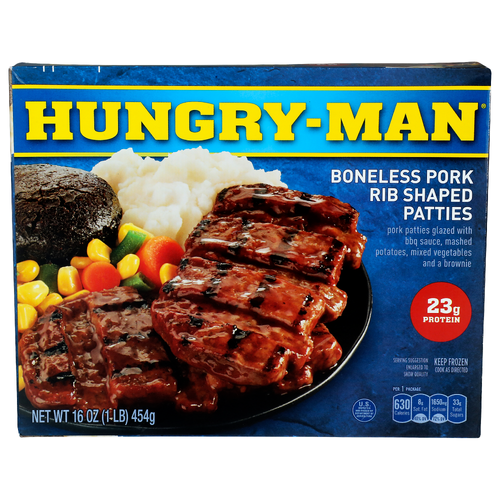 Hungry-Man Boneless Pork Rib Shaped Patties - 16 Ounce
