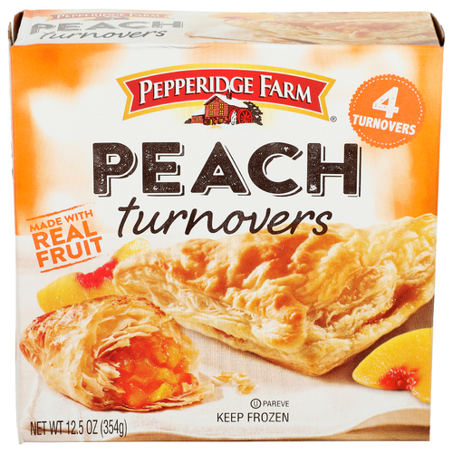 Pepperidge Farm Peach Turnovers - 3.125 Ounce - 4 Count
