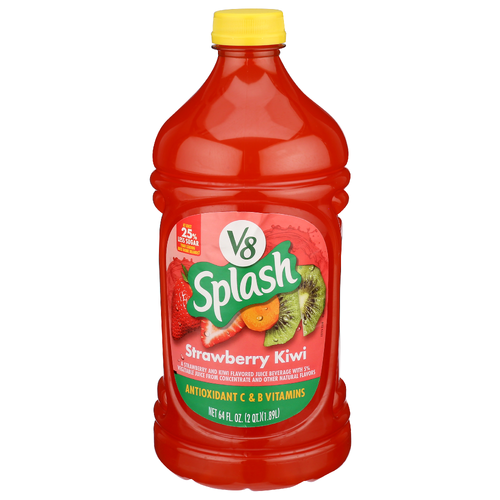 V8 Juice Beverage, Strawberry Kiwi - 64 Fluid Ounce
