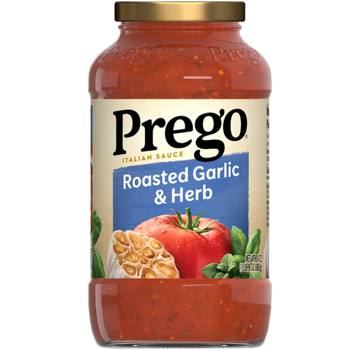 Prego Roasted Garlic & Herb Pasta Sauce - 24 Ounce Image 1 of 2