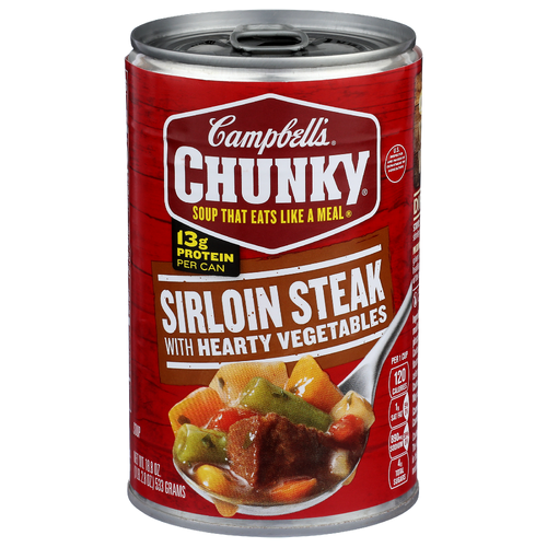 Campbell's Chunky Sirloin Steak With Hearty Vegetables Soup - 18.8 Ounce