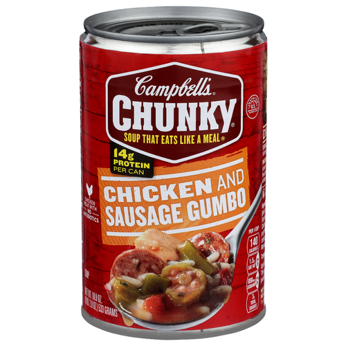 Campbell's Chunky Chicken And Sausage Gumbo Soup - 18.8 Ounce