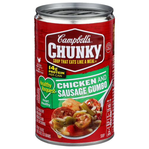 Campbell's Chunky Chicken And Sausage Gumbo Soup - 18.8 Ounce