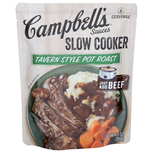Campbell's Sauces Tavern Style Pot Roast Slow Cooker - 2.167 Ounce - 6 Count