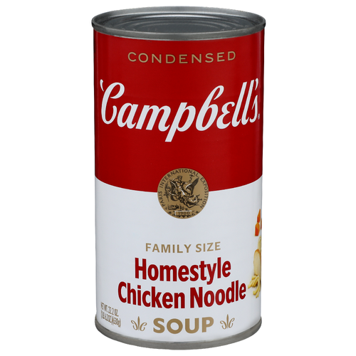 Campbell's Homestyle Chicken Noodle Condensed Family Size Soup - 22.2 Ounce