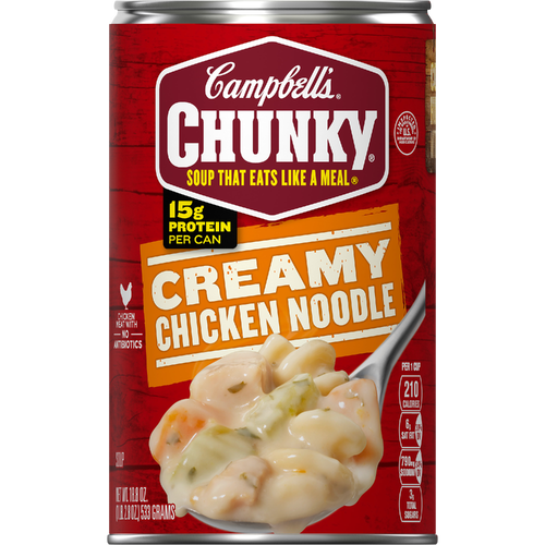 Campbell's Campbell’s Chunky Soup, Creamy Chicken Noodle Can - 18.8 Ounce