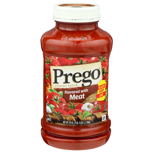 Prego Flavored With Meat Italian Sauce - 45 Ounce