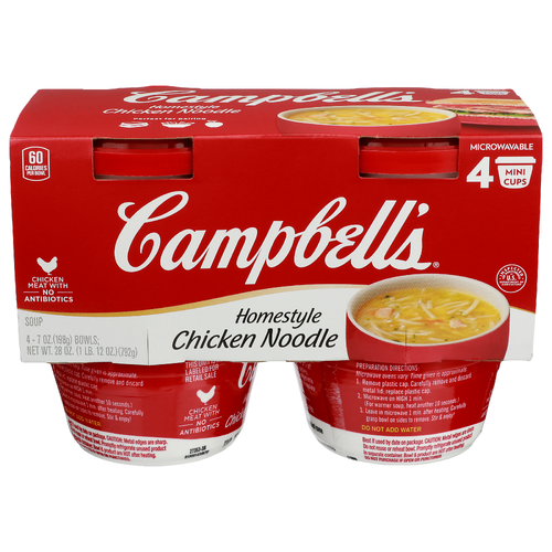 Campbell's Chicken Noodle Homestyle Soup - 7 Ounce - 4 Count