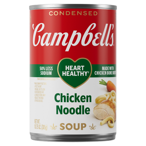 Campbell's Campbell’s Condensed Heart Healthy Chicken Noodle Soup, Can - 10.75 Ounce