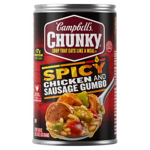 Campbell's Campbell’s Chunky Soup, Spicy Chicken And Sausage Gumbo, Can - 18.8 Ounce