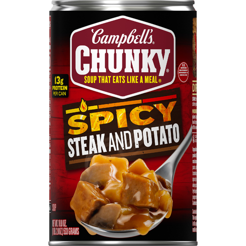 Campbell's Campbell’s Chunky Soup, Spicy Steak And Potato Can - 18.8 Ounce