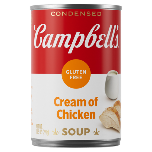 Campbell's Condensed Gluten Free Cream Of Chicken Soup, Can - 10.5 Ounce