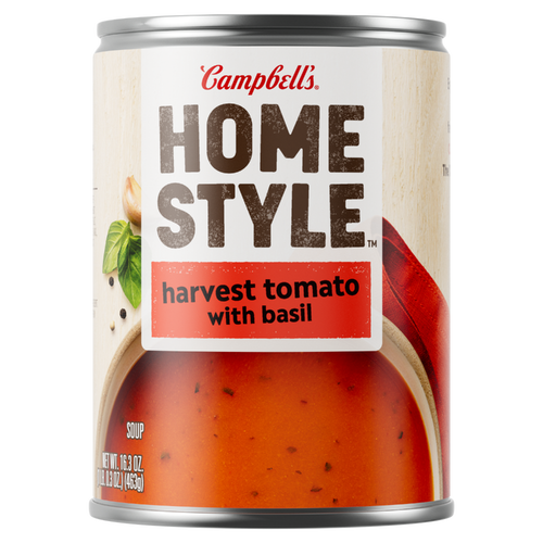 Campbell's Homestyle Harvest Tomato Soup With Basil, Can - 16.3 Ounce