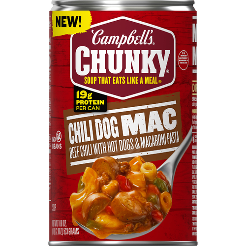 Campbell's Chunky Chili Dog Mac Soup - 18.8 Ounce Image 1 of 2
