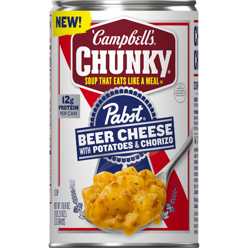 Campbell's Chunky Beer Cheese With Potato And Chorizo Soup - 18.8 Ounce
