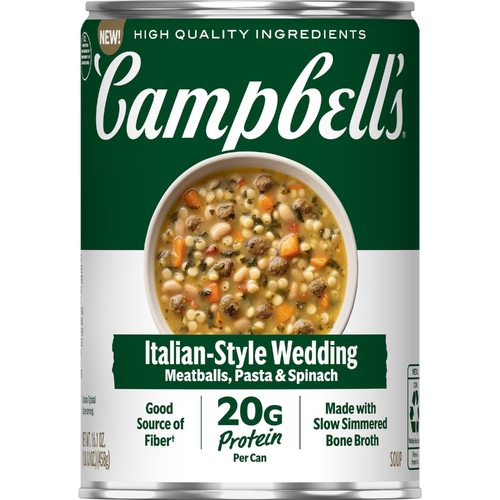 Campbell's Ready to Serve Protein Italian Style Wedding Soup - 16.1 Ounce
