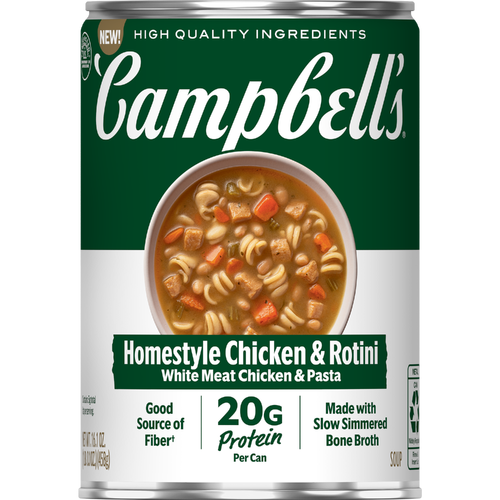 Campbell's Ready to Serve Protein Homestyle Chicken And Rotini Soup - 16.1 Ounce