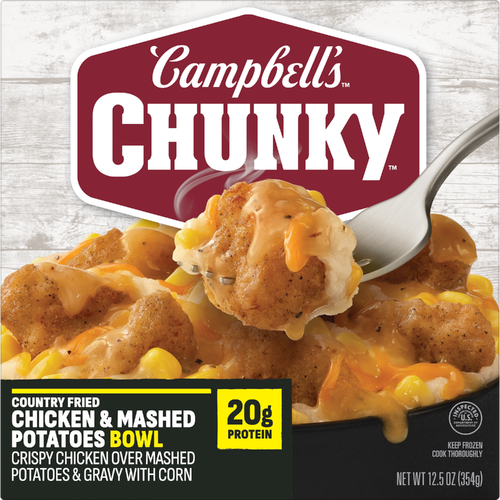 Campbell's Chunky Country Fried Chicken With Mashed Potatoes Bowl - 12.5 Ounce