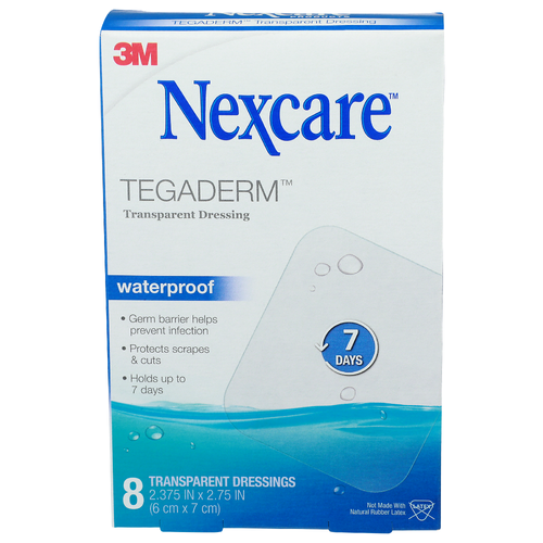 Nexcare Waterproof Tegaderm Transparent Dressing - 8 Count