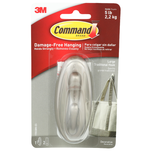 3M Commandrge Traditional Hook Damage-Free Hanging - 1 Each