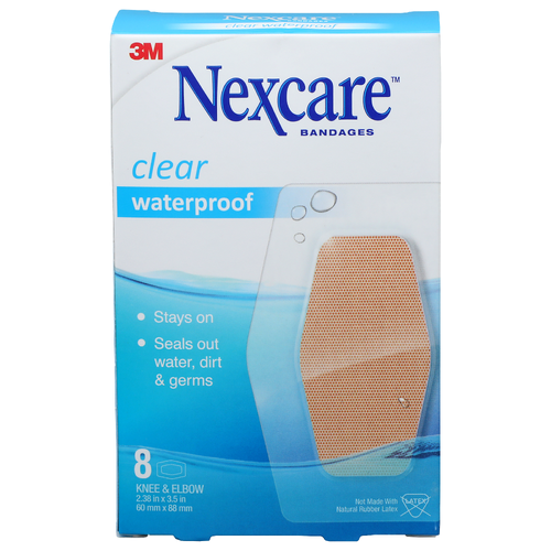 Nexcare Clear Waterproof Bandages - 8 Count