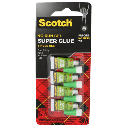 Scotch Super Glue - 0.018 Ounce - 4 Count