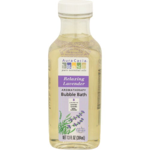 Aura Cacia Aromatherapy Bubble Bath Relaxing Lavender - 13 Fluid Ounce