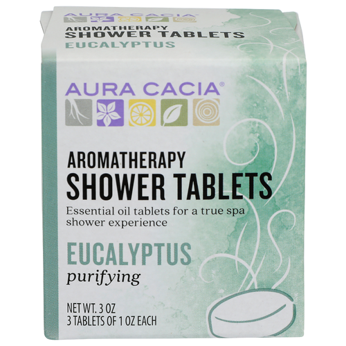 Aura Cacia Eucalyptus Aromatherapy Shower Tablets - 3 Ounce