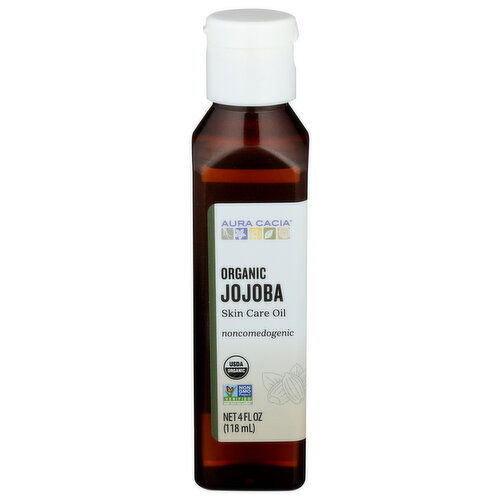 Aura Cacia Organic Skin Care Oil Jojoba - 4 Fluid Ounce