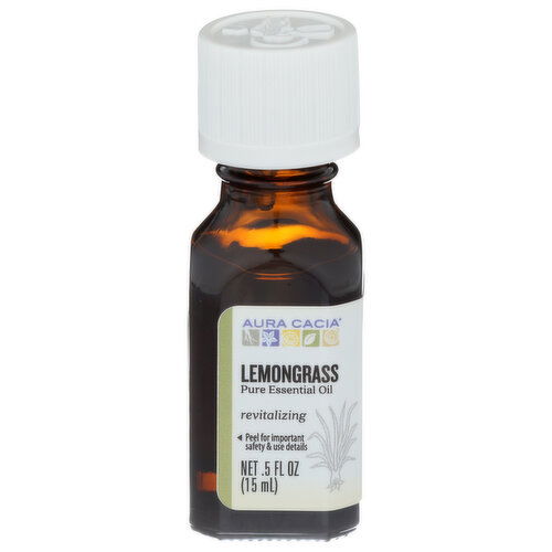 Aura Cacia Essential Oil Lemongrass - 0.5 Fluid Ounce