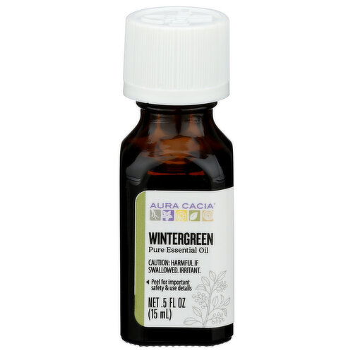 Aura Cacia Wintergreen Pure Essential Oils - 0.5 Fluid Ounce