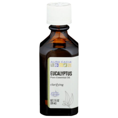 Aura Cacia Essential Oil Eucalyptus - 2 Fluid Ounce