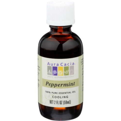 Aura Cacia Natural, Essential Oil Peppermint - 2 Fluid Ounce