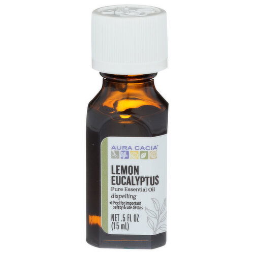 Aura Cacia Essential Oil Lemon Eucalyptus - 0.5 Fluid Ounce