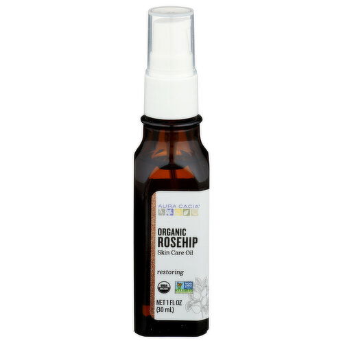 AURA CACIA Organic Skin Care Oil Rosehip - 1 Fluid Ounce