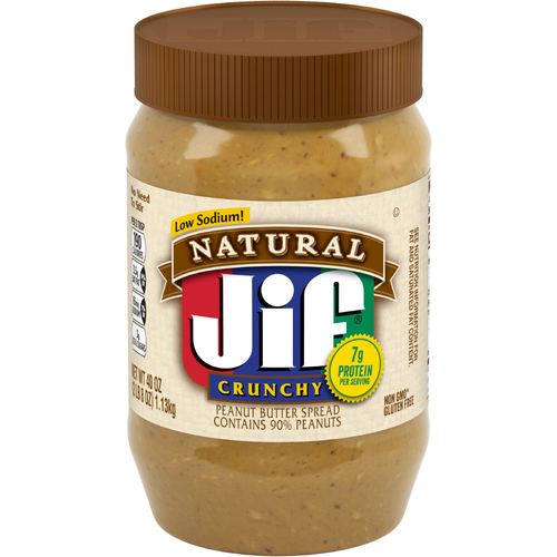Jif Natural Crunchy Peanut Butter - 40 Ounce Image 1 of 4