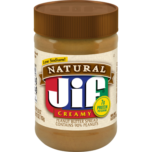 Jif Peanut Creamy Natural Butter - 28 Ounce Image 1 of 8