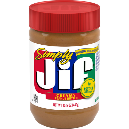 Simply Jif Creamy Peanut Butter - 15.5 Ounce - 1 Count